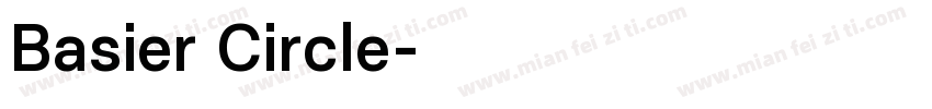 Basier Circle字体转换